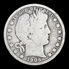 1906-D Barber Silver Half Dollar