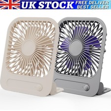 Magnetic USB Desk Fan 180°Adjustable Silent Foldable Mini Table Fan Rechargeable