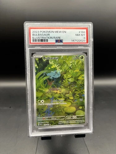 2023 Bulbasaur #166 Illustration Rare 151 PSA 8