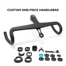 Road Bicycle Carbon Integrated Drop Bars with Washers Internal Routing 380-440mm