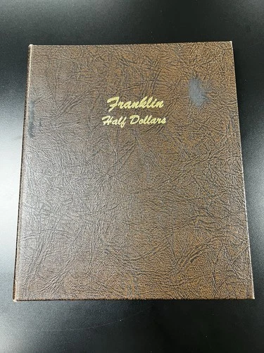 Franklin Silver Half Dollar Complete Set 1948 - 1963 35 BU Coins in Album