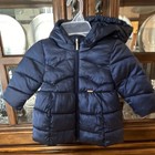 Mayoral Navy Blue Hooded Puffer Jacket 12M Unisex Baby & Toddler Polyester — photo 1
