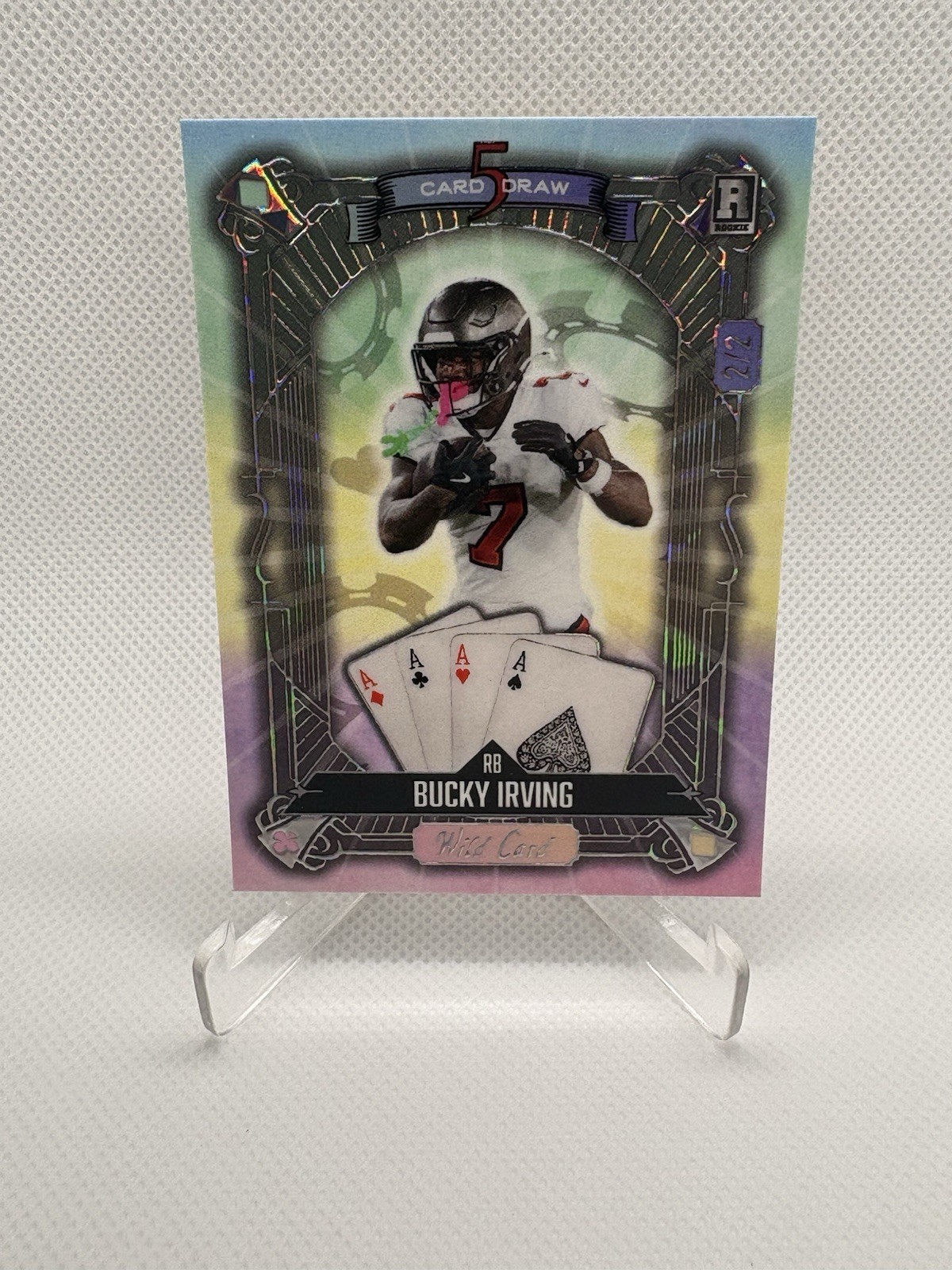 Bucky Irving Wild Card 5 Card Draw Hobby Egg Hunt Edition #BI Base