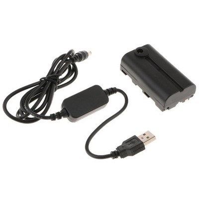 NP-F550/F990 Dummy-Akku + USB-Stromkabel Für Yongnuo NanGuang LED-Leuchte