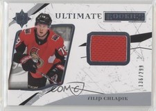 2017-18 Ultimate Collection Rookies Jerseys 136/299 Filip Chlapik #55 07oy