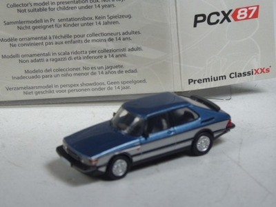 (KI-11-41) PCX87 Saab 900 turbo blaumetallic/silber in 1:87 in OVP
