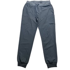 Mandala Black Jogger Scrub Pants Comfort Stretch Woven Athliesure Equa Tex