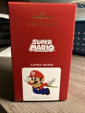 2021 HALLMARK KEEPSAKE SUPER MARIO CAPED MARIO ORNAMENT NEW IN BOX