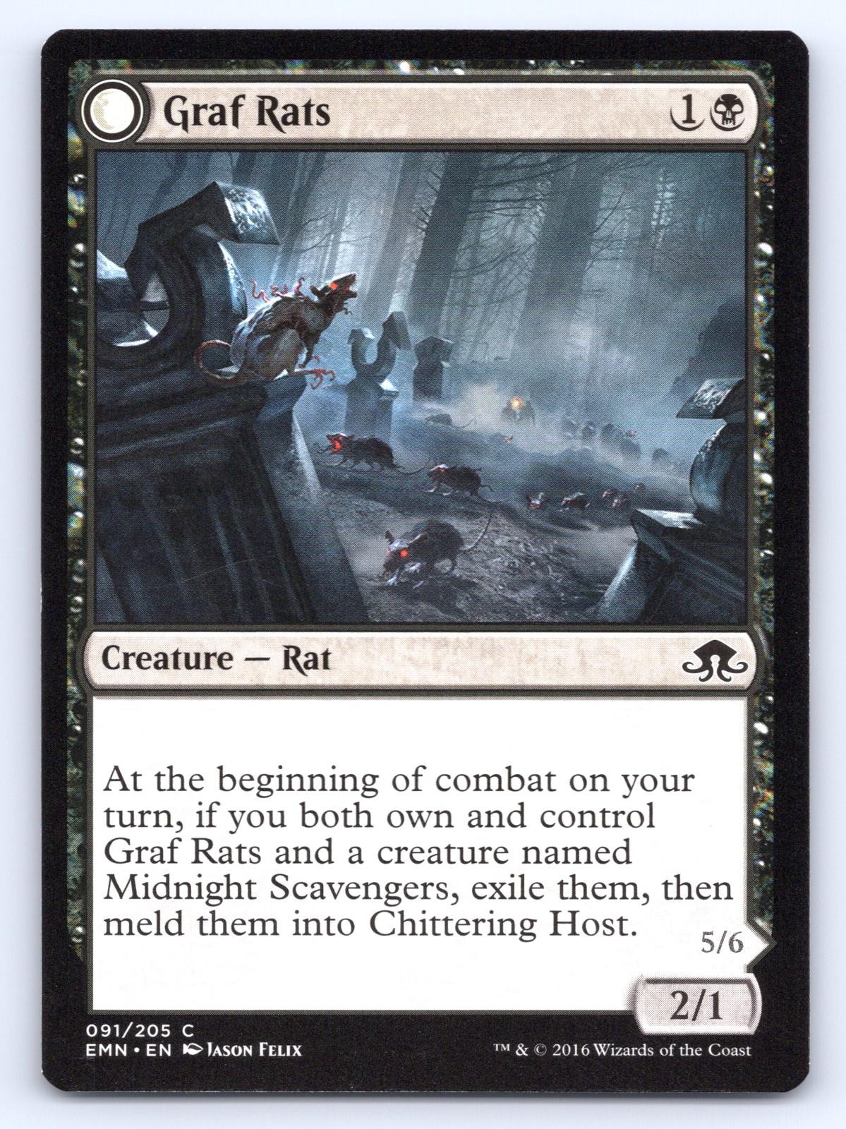 Graf Rats 91 Common Eldritch Moon Magic: The Gathering Near Mint