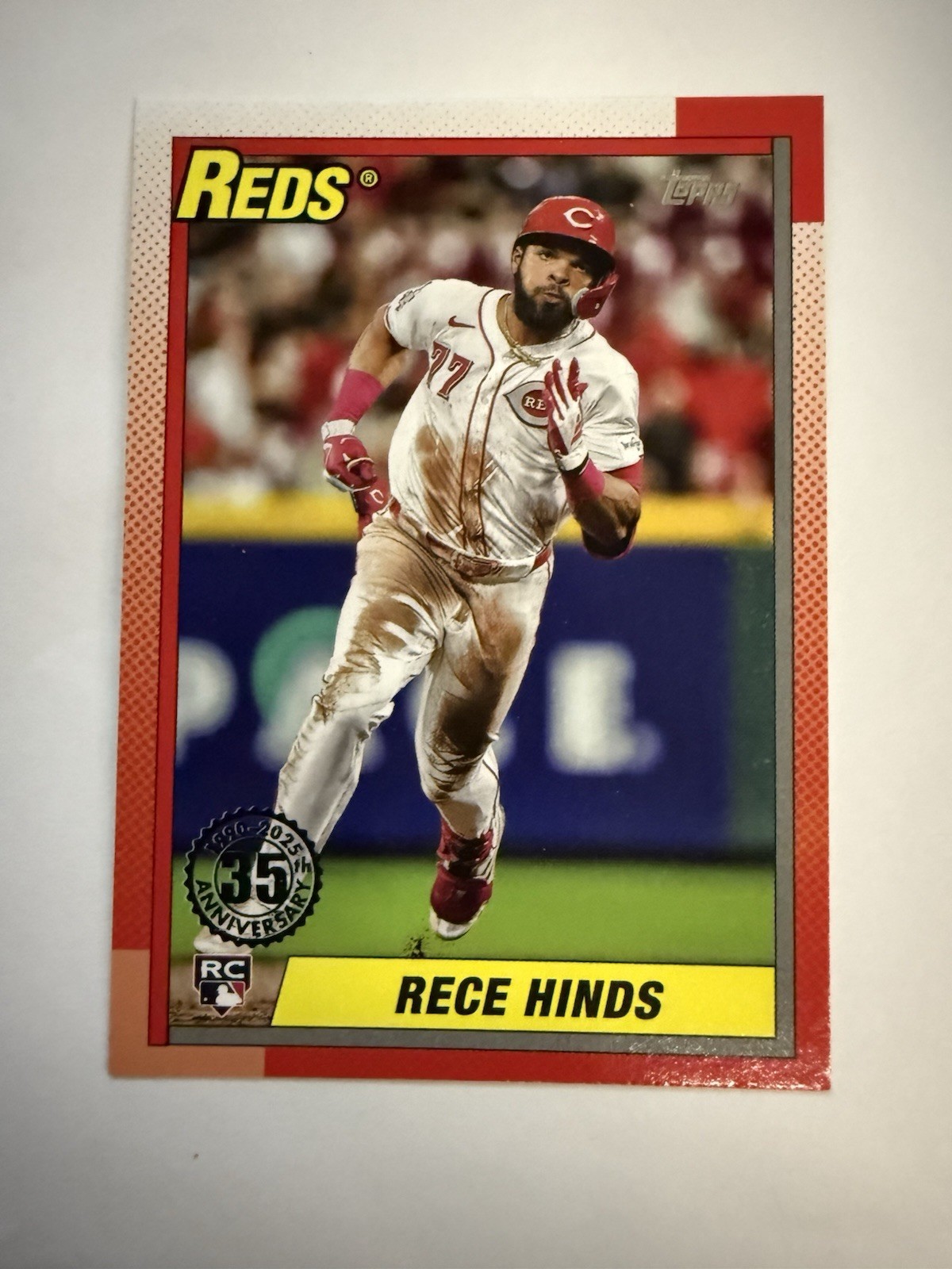 2025 TOPPS BASEBALL SERIES 1 - Rece Hinds RC #T90-56 1990 35th Ann🎁