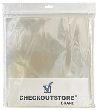 Clear Plastic OPP for 12" Vinyl 33 RPM Records (Outer Sleeves)