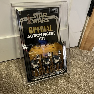 STAR WARS 501ST ARC TROOPERS Special Action Set echo fives jesse w/acrylic case