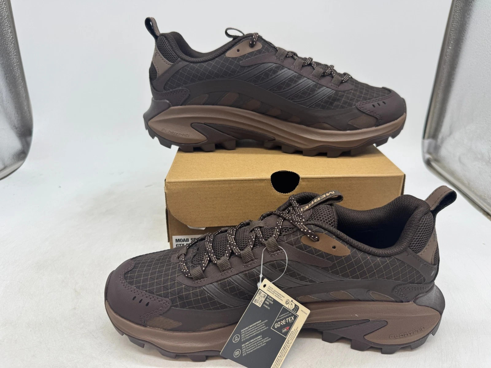 Scarpa da trekking Merrell uomo Moab Speed 2 Gore Tex BL SE 1TRL impermeabile caffè 12