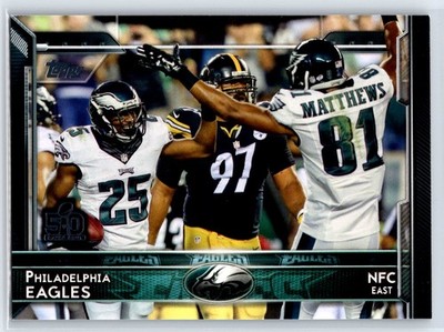 2015 Topps Jordan Matthews Super Bowl 50 Parallel Philadelphia Eagles #255