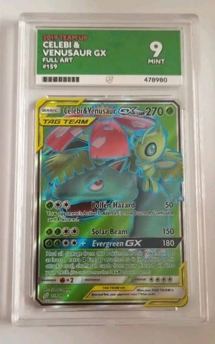 Celebi & Venusaur GX - Team Up - 159/181 - ACE 9 Mint