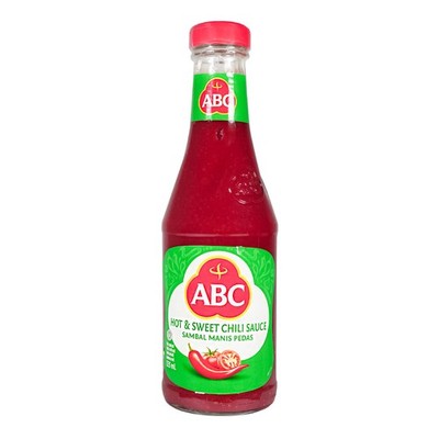 ABC Hot & Sweet Chilli Sauce 335ml Indonesische Süss Scharfe Chili Sauce 