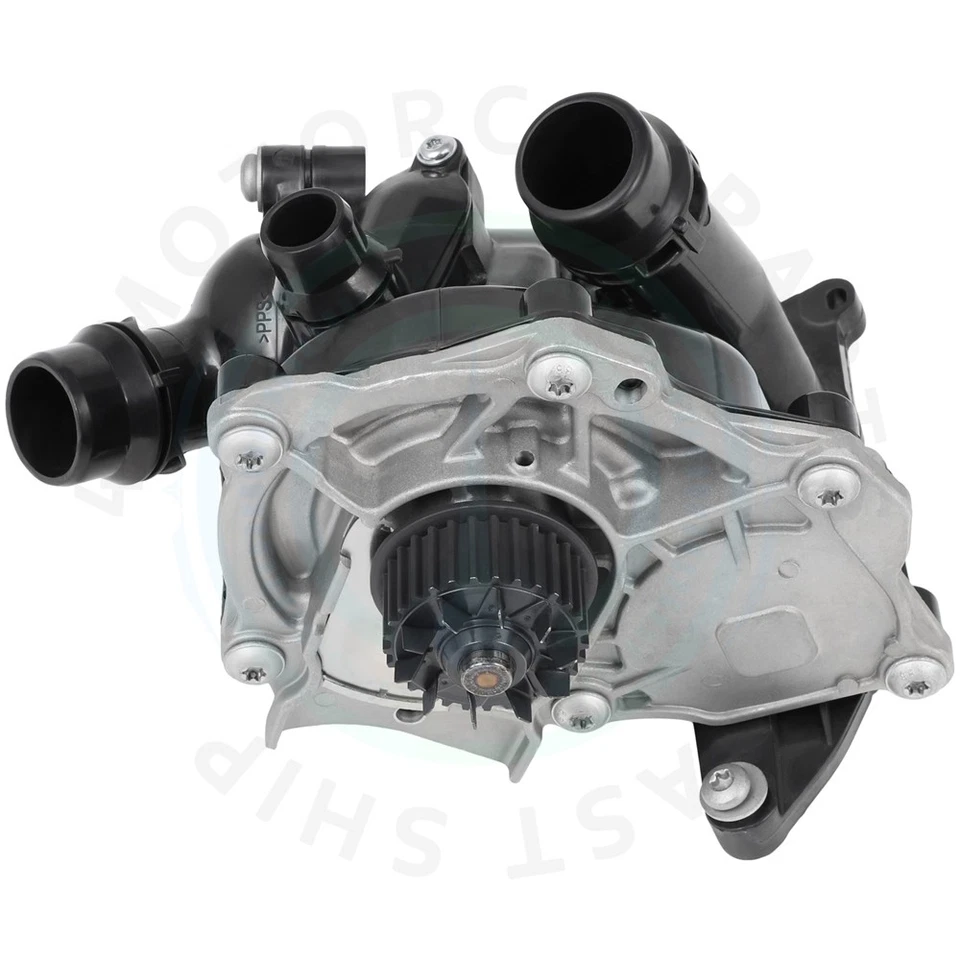 Carcasa termostato para Volkswagen Beetle Jetta 2,0 L 2012 13 14-2018 06K121011B Foto 2 de 4