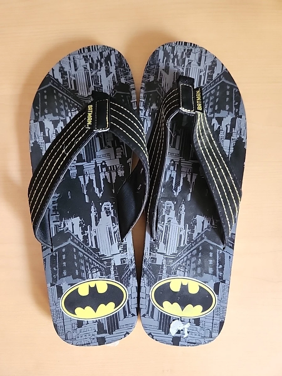 Batmam Men\'s Graphic Flip Flops Sandals Shoes Size XL 13/14 Multi-Color Batman Logo Flip Flop Comfort Slide Sandals-XLarge 13-14  main image 3