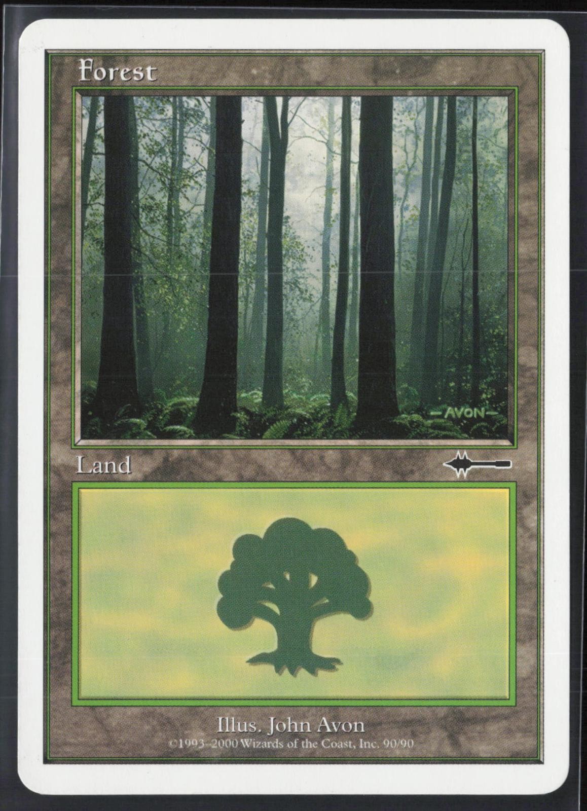 Forest (90) 90 Land Beatdown Box Set Magic: The Gathering Lightly Played