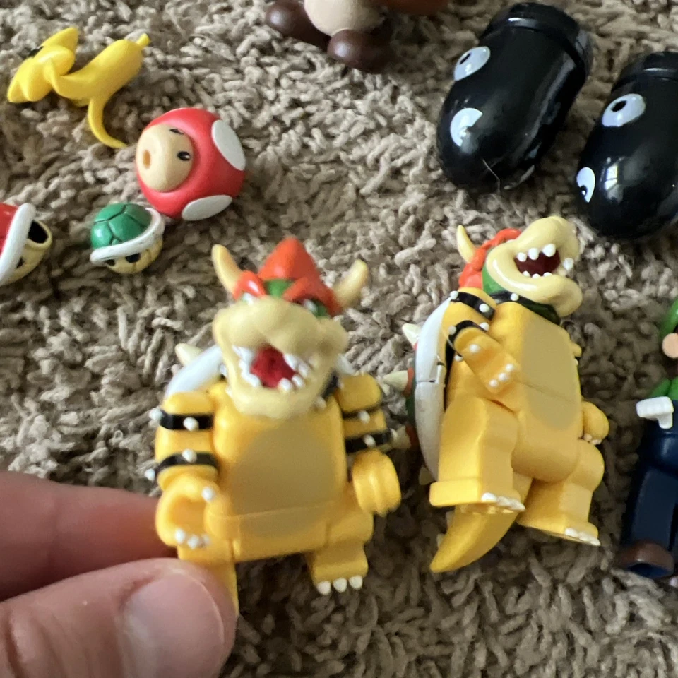 KNEX Nintendo Super Mario Kart Mini Figures Lot Mario Bowser Luigi + EXTRAS - Image 4 of 4
