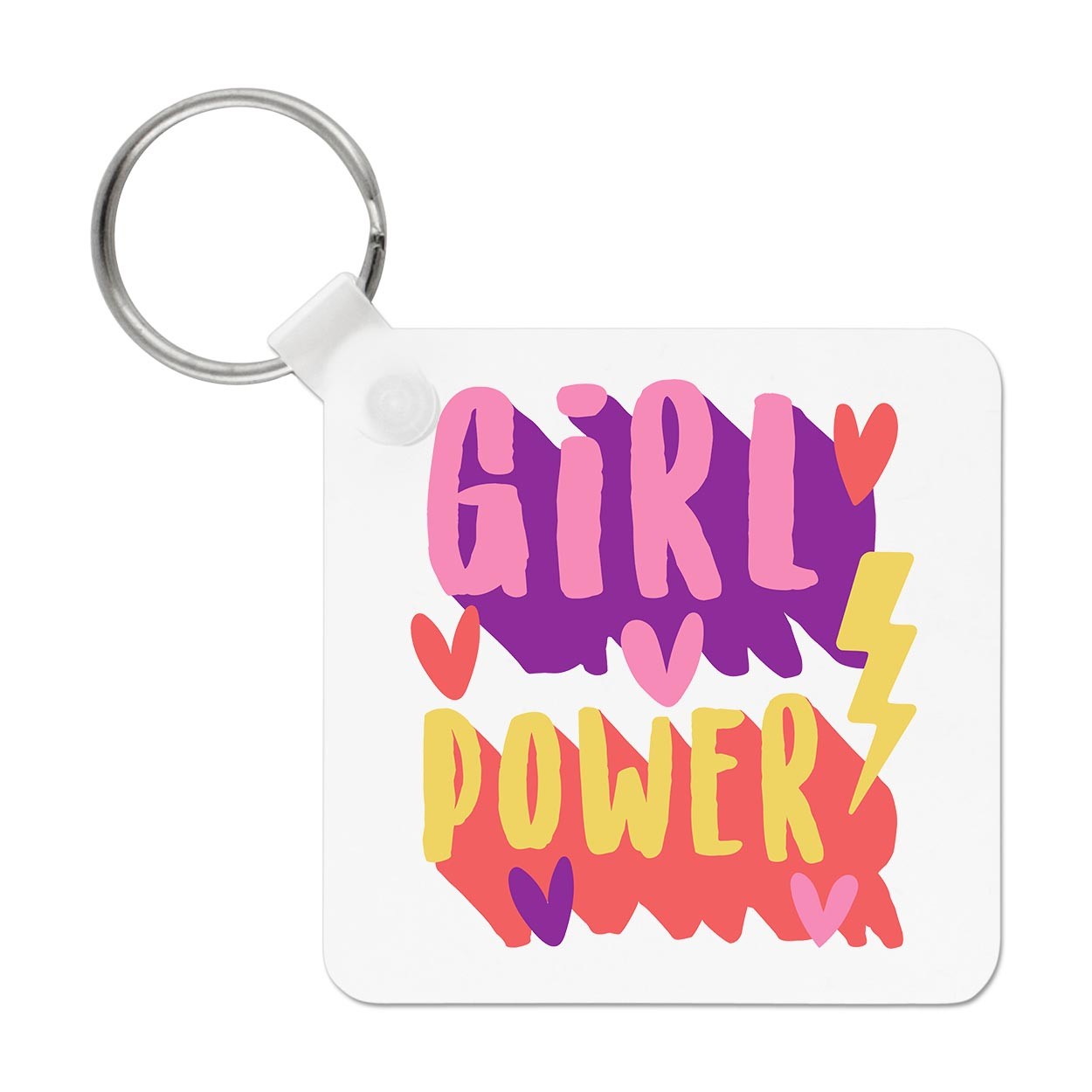 Girl Power Keyring Key Chain Mum Mothers Day Daughter Feminism Feminist Love