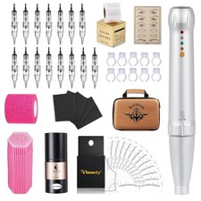 Eyebrow Microblading Tattoo Gun Kit - Professional Tattoo Pen Brow Pencil S...
