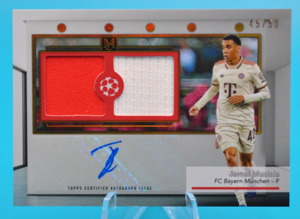 Carte Jamal Musiala Red Sapphire 2/5 - PSA 10 - Bayern Munich - Topps Chrome 2023-24