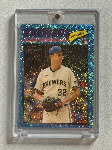 Jacob Misiorowski [Light Blue Sparkle Chrome] #144 2026 Topps Heritage card