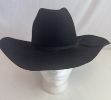 Bradford Western by Resistol Youth Fit Black Cowboy Hat Size 6 3/4