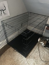 Durable Folding Dog Crate Indoor/Outdoor, Width 42x28   Height 30  