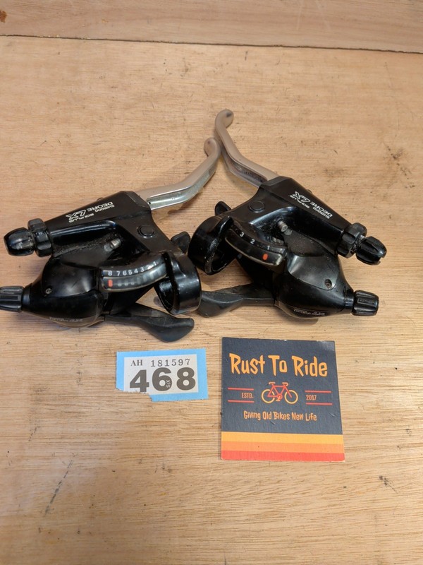 Retro Shimano Deor LX SLR Plus St-m566 Brake Gear Shifters 8x3 Speed Bicycle#468