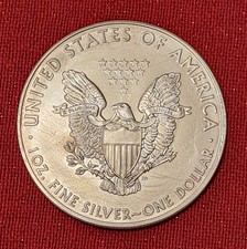 2009 American Liberty Eagle 1oz Fine Silver Dollar Coin. Free Postage.