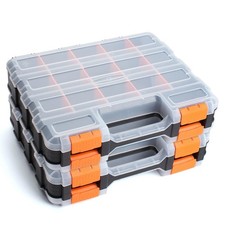2 Pack Double Side Small Parts Organizer for Hardware Screws Nuts