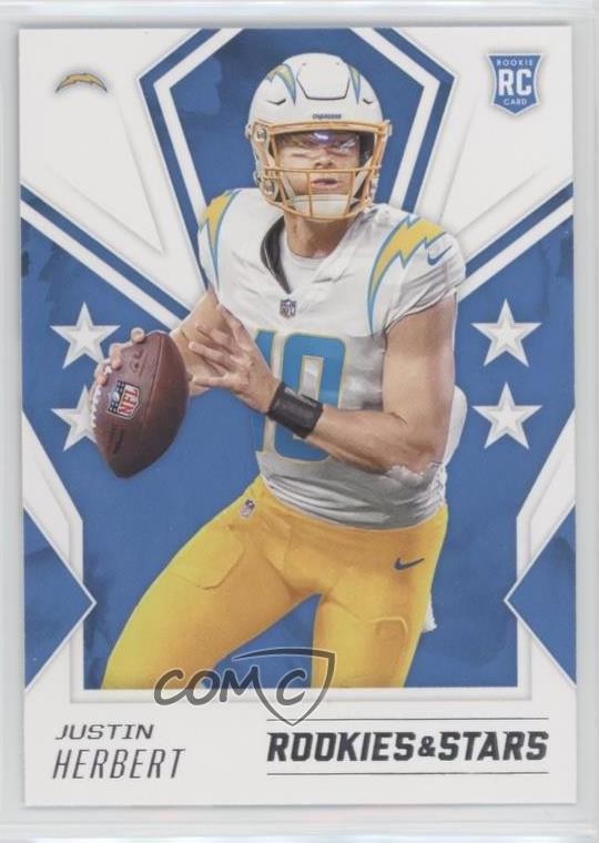 2020 Panini Rookies & Stars Rookie Justin Herbert #103 RC 12g7