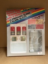 Science kit for kids from 1970s - PrePrepared slides - unused