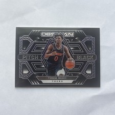 2021-2022 Panini Obsidian Pitch Black Purple Etch Tyrese Maxey /75 76ers #20