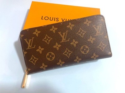 AUTHENTIC LOUIS VUITTON MONOGRAM ZIPPY WALLET ZIP AROUND LONG PURSE BROWN