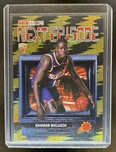 2025-26 Topps Hoops Khaman Maluach Next Episode RC Pixel Burst Gold #/50 Suns