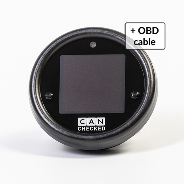 Affichage des données CANchecked MFD15 Gen2 avec câble OBD