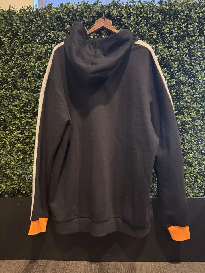 adidas Pullover Hoodie Men's XL NWT Bright Orange Black & Grey NOICE‼️👍🏻 - Image 4 of 4