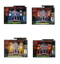 FNAF Five Nights At Freddys Jazwares Bonnie Freddy Chica Foxy Endo Series 4 SET