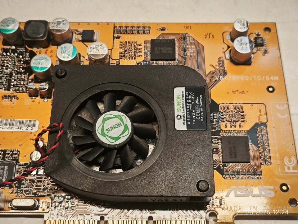 AGP 3D CARD ASUS V8170PRO NVIDIA GeForce4 MX460 NV17 32 MB DDR RAM - Image 3 of 4