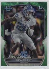 2022 Bowman U Chrome Green Lava Refractor 42/99 Tony Grimes #75 n0c