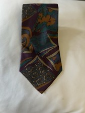 Baco Da Setta 80s Vintage Pure Silk Tie Hand Made Classic Style