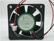YOUNGLIN DFS602012H 60*60*20MM DC12V 3.4W 2Pin Cooling Fan