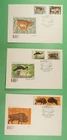 DR WHO 1969 RUSSIA 3 FDC ANIMAL COMBO R41609