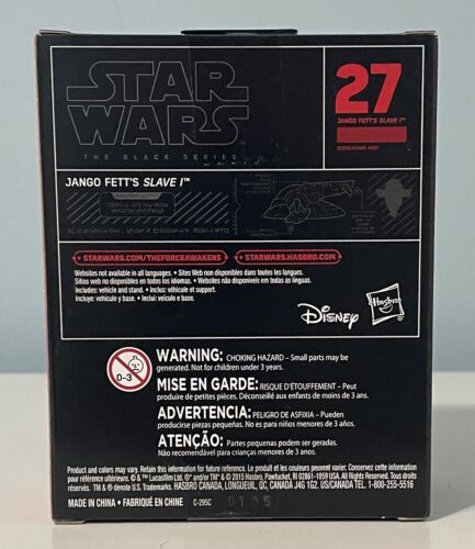 Star Wars JANGO FETT'S SLAVE I BLACK SERIES 27 Titanium 3" Vehicle Slave One - Picture 3 of 3