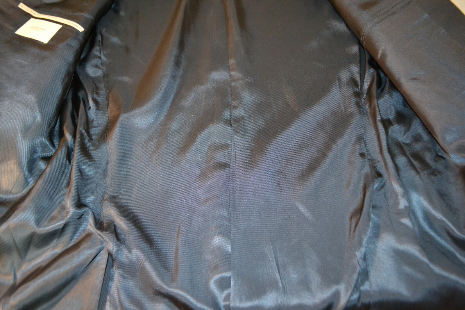 Burberry London Men's Navy Blue 2 Front Button Sports Coat Sz 44L thumbnail 10