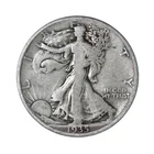 1935 D Walking Liberty Half Dollar 90% Silver 50c Very Good VG - US Collectible