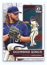 2022 Donruss Optic #21 Corbin Burnes Diamond Kings MT/NMT